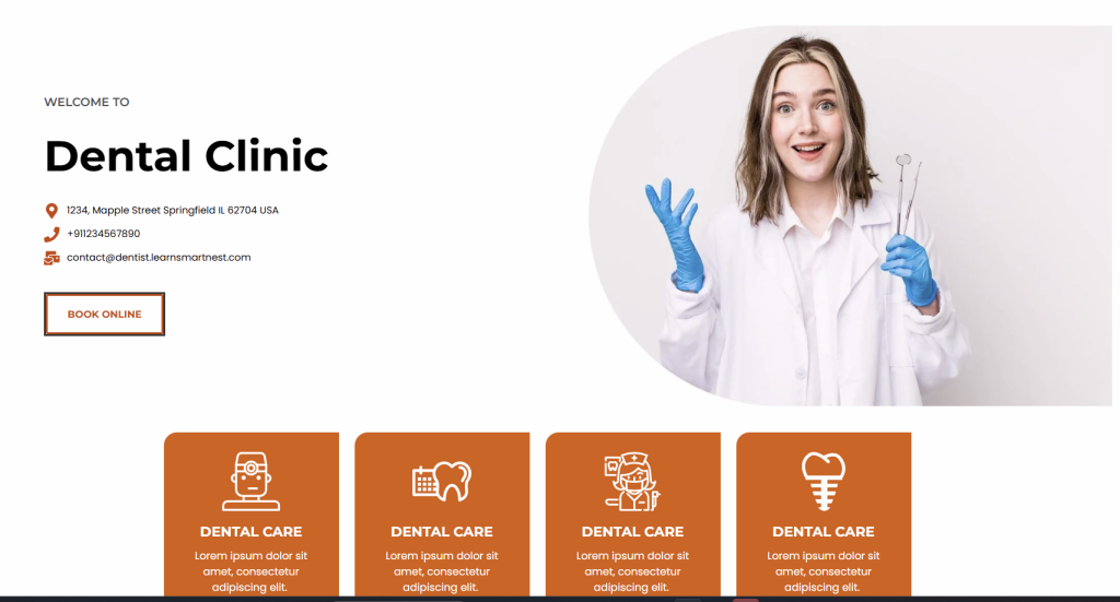 dentist website